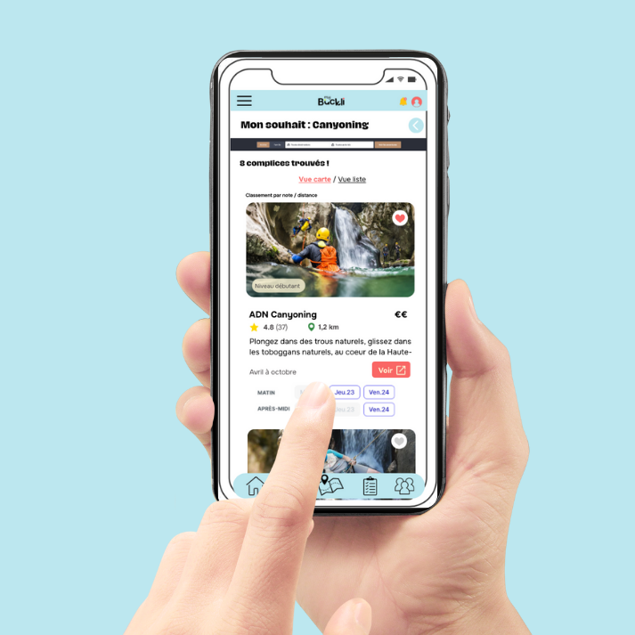 Réservation d'activités de loisirs